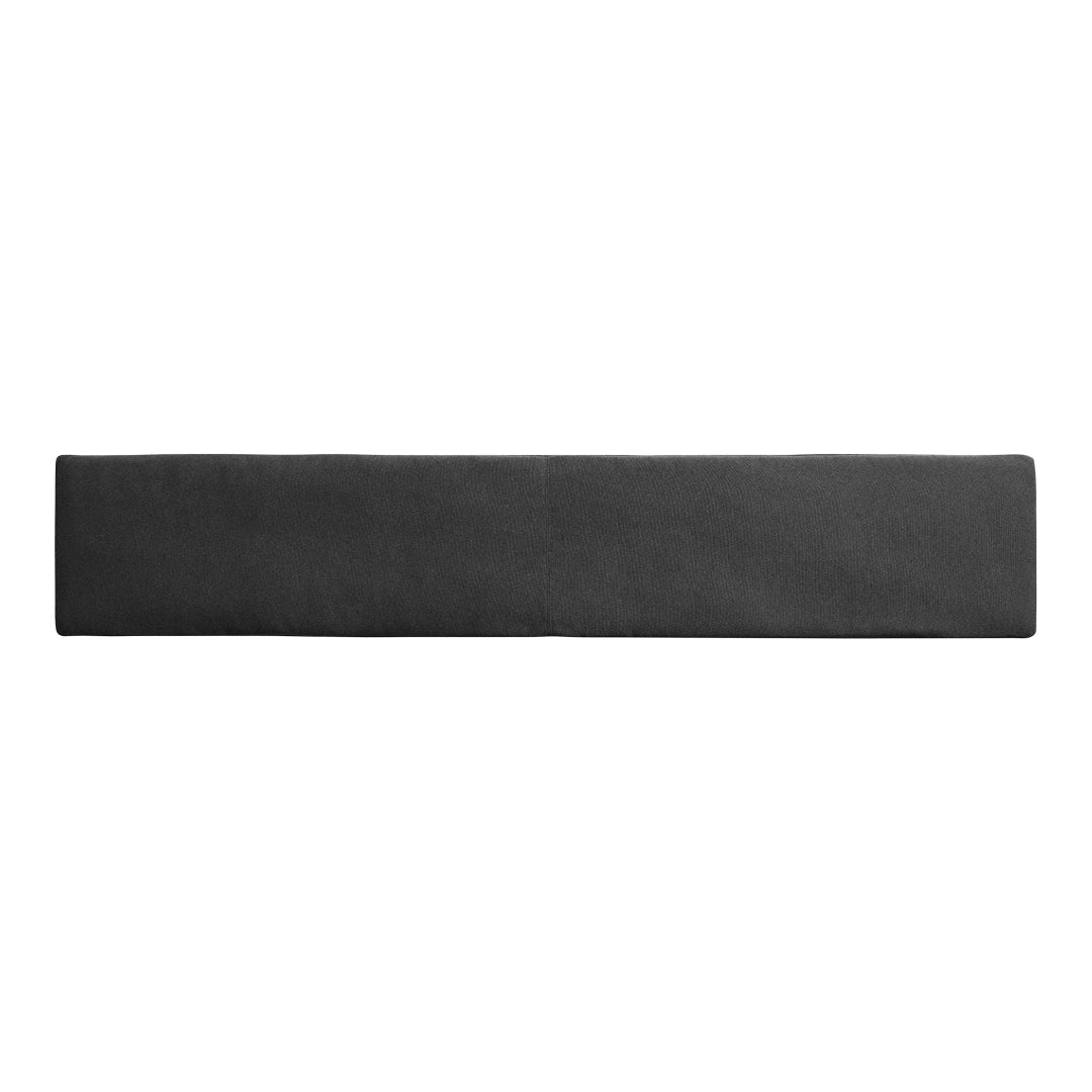 "Solid black rectangular mat with a smooth surface, ideal for home or office use."
