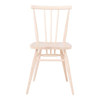 Light natural wood chair with a minimalist design, featuring subtle grain patterns and a neutral finish.