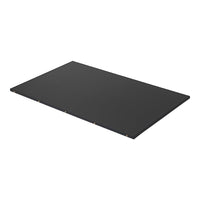 Sleek black rectangular tabletop with a smooth, matte finish, perfect for modern furniture designs.
