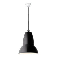 Black pendant light with a sleek, minimal design and a smooth matte finish. Ideal for modern decor.