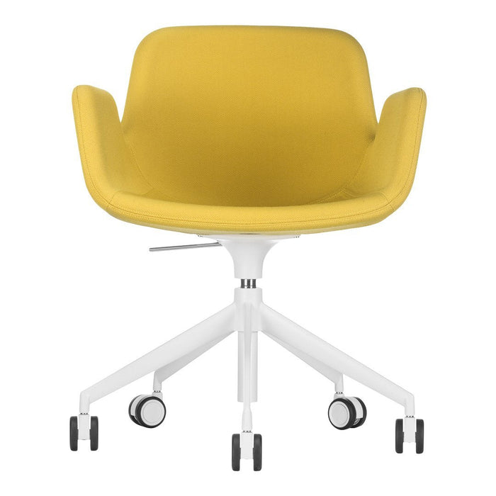 Pass Office Chair, Adjustable 5-Star Base w/ Casters - Upholstered