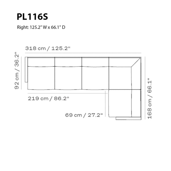 Lissoni Sofa - 5-Seater w/ Corner