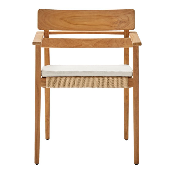 Paralel Outdoor Dining Armchair w/ Seat Cushion