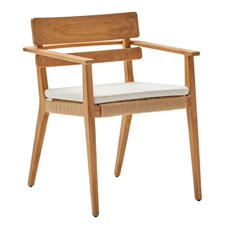 Paralel Outdoor Dining Armchair w/ Seat Cushion