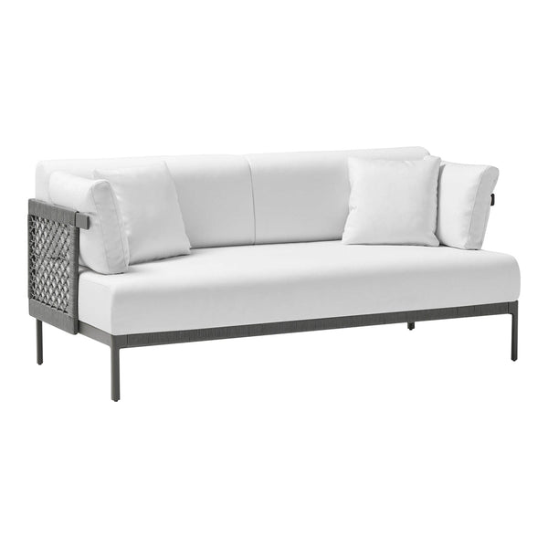 Legacy Outdoor Sofa w/ Braided Backrest - 2-Seater