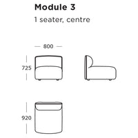 Sleek modular sofa in neutral tones with smooth contours and minimalistic design, perfect for modern interiors.