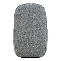 Gray textured backpack with a subtle flecked pattern, perfect for a modern and sleek look.