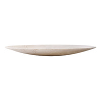 Light beige oval plate with a smooth, matte finish and subtle texture, ideal for minimalist home decor.