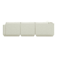Light gray textured fabric with a minimalist rectangular pattern, adding a modern touch to any space.