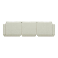 Light gray sofa with a modern, minimalist design featuring a textured, woven pattern. Ideal for contemporary decor.