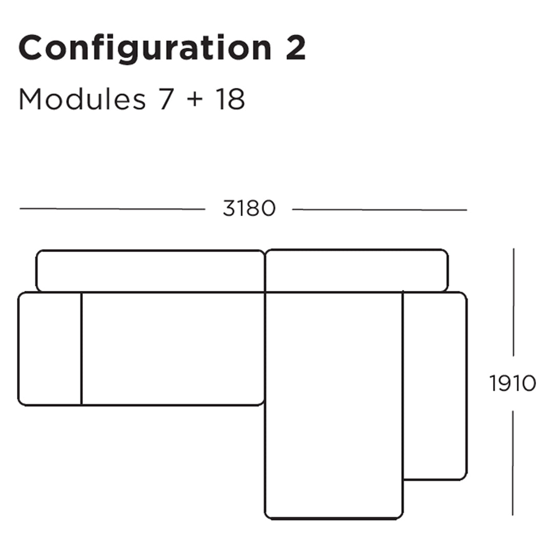 "Modern sectional sofa in a neutral color palette with clean lines and minimalist design for contemporary spaces."