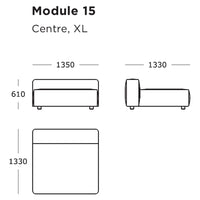 "Modular sofa design in neutral tones with simple lines, ideal for modern living spaces."