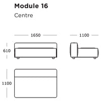 "Simple design blueprint of Module 16 center piece, showcasing clean lines and minimalistic style."
