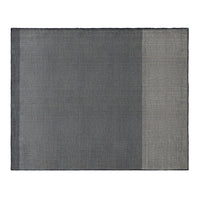 Gray area rug with textured patterns, featuring a gradient from dark to light gray. Perfect for modern decor.