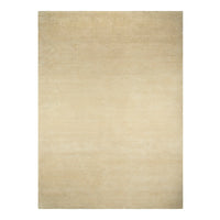 Light beige area rug with a soft, smooth gradient; no distinct patterns for a minimalist look.
