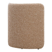 Textured fabric in warm beige tones with a speckled pattern, adding cozy elegance to any space.