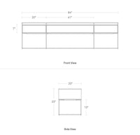 Sleek white and gray sideboard design, featuring clean lines and contemporary style for modern decor.