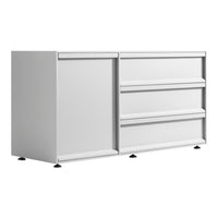 Sleek white modern cabinet with smooth surfaces and minimalist design. Ideal for contemporary interiors.