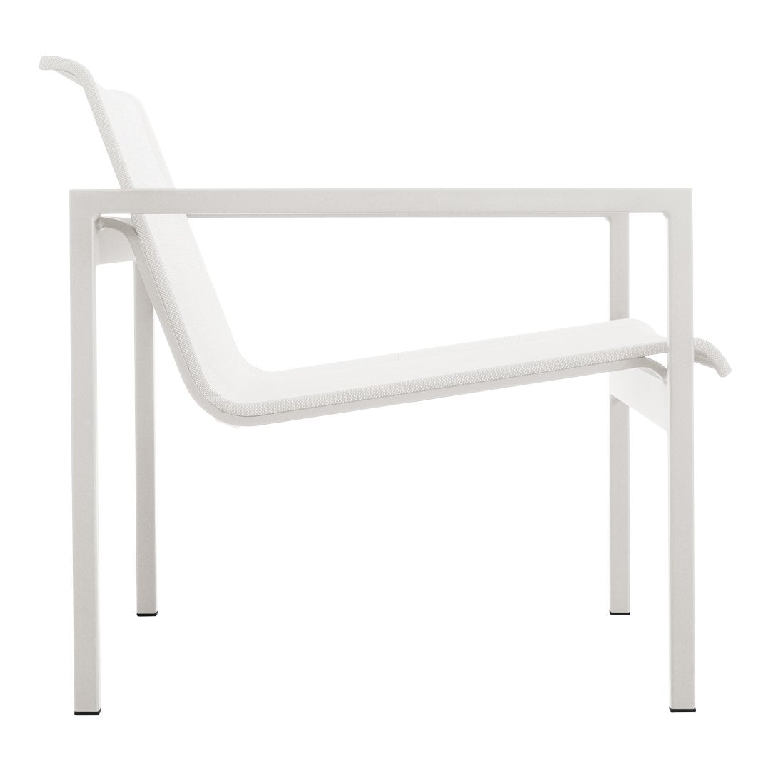Minimalist white chair with a sleek, modern design and clean lines, perfect for contemporary decor.