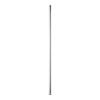 Sleek silver metal pole with a smooth, reflective surface and minimalist design, perfect for various applications.