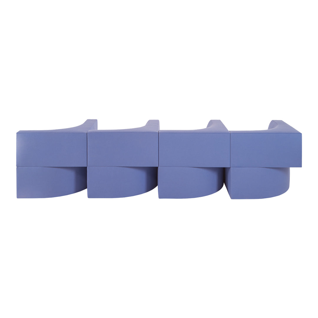 Smooth, curved blocks in soft lavender, featuring a minimalistic design and seamless pattern. Ideal for modern decor.
