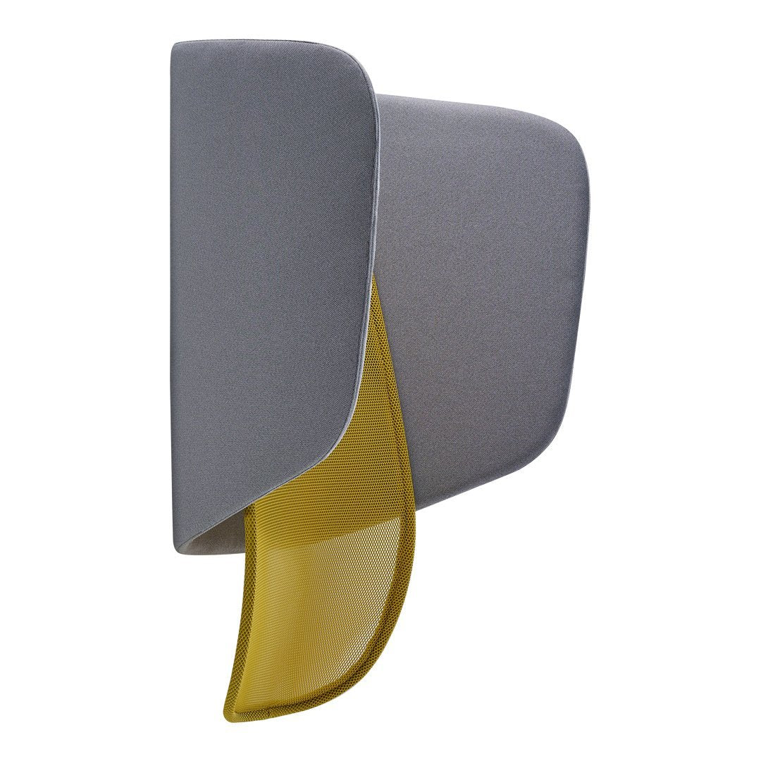 Gray and yellow decorative wall hook with sleek, modern design and smooth textures. Ideal for stylish organization.