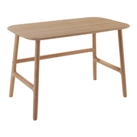 Light wooden dining table with a smooth, natural finish and clean, simple lines.