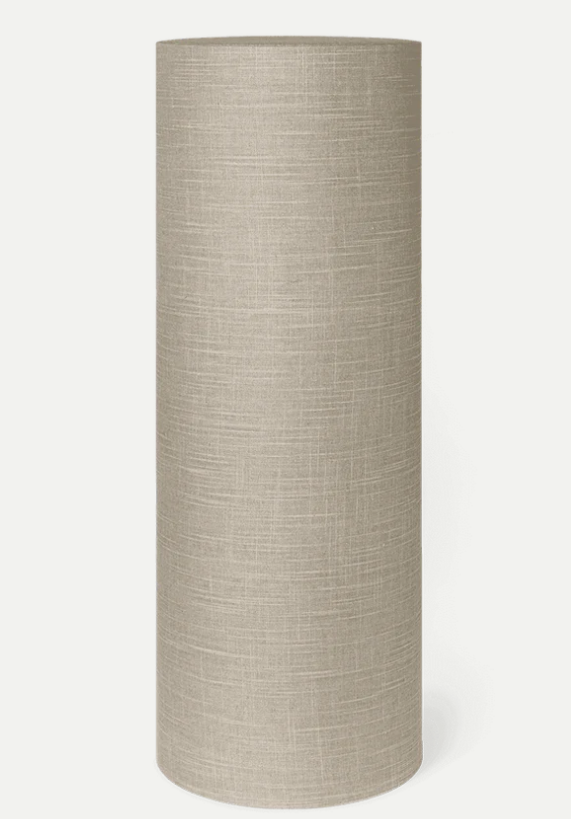 Beige textured cylindrical surface with a subtle woven pattern, perfect for modern decor.