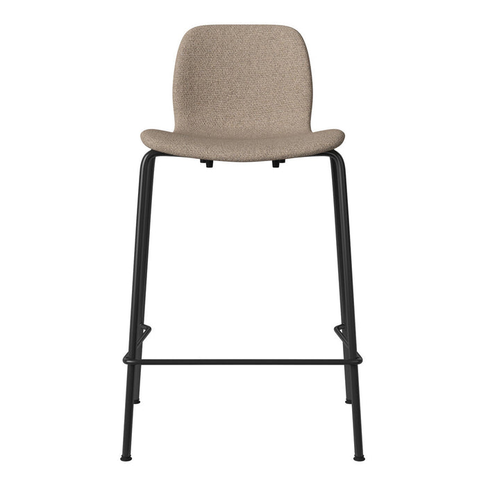 Seed Counter Chair - Upholstered - Steel Base, Black Lacquered