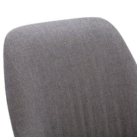 Gray textured fabric with a subtle, woven pattern, perfect for modern furniture designs.