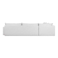 Light gray fabric sofa with clean lines and subtle texture, perfect for modern living spaces.