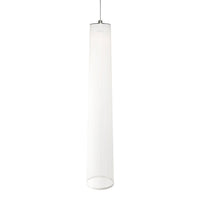 Sleek white pendant lamp with a ribbed texture for modern decor. Elegant and minimalist design.