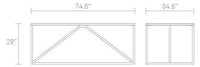 "Elegant white and gray patterned design table, featuring a sleek, modern geometric style."