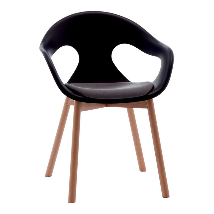 Sunny Armchair - Wood Legs - Seat Upholstered