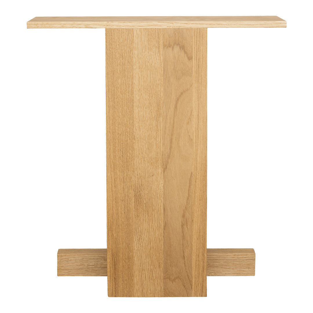 Light oak wooden table with a smooth, natural finish and simple, modern design. Perfect for minimalistic decor.