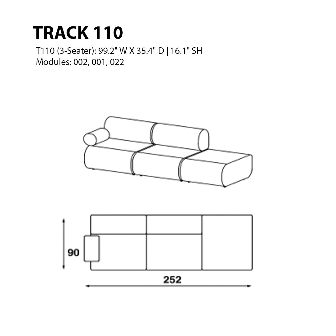 "Modern 3-seater sofa in sleek design with solid color and subtle textures for contemporary living spaces."