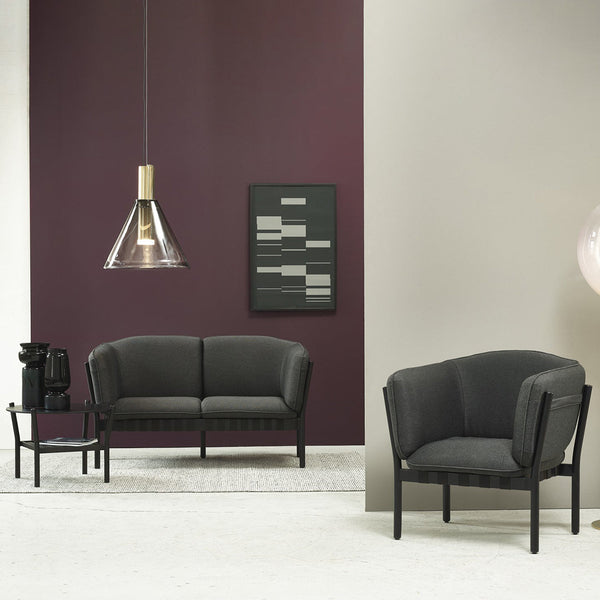 Dowel Lounge Armchair - Beech Pigment Frame
