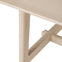 Light natural wood with smooth finish, showcasing minimalist design and clean lines. Perfect for modern decor.