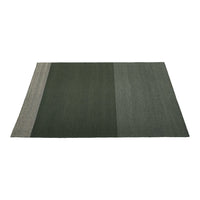 Green and gray striped area rug featuring a textured, modern design for stylish home decor.