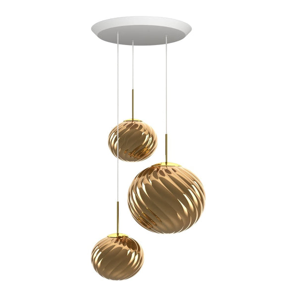 Whirl Round Trio Pendant System