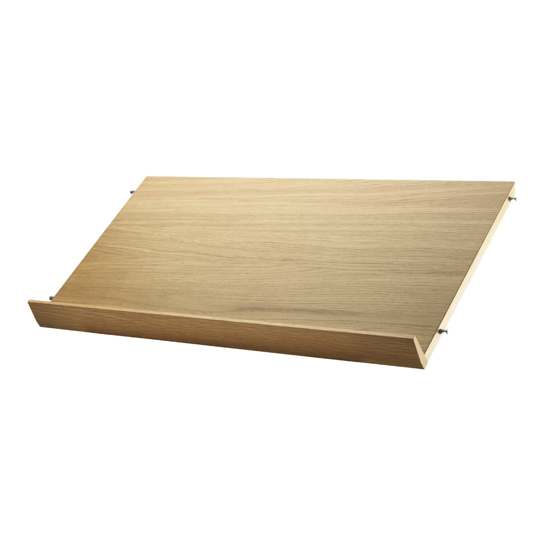 Light oak wood shelf with a smooth, natural finish and minimalist design, perfect for modern home decor.