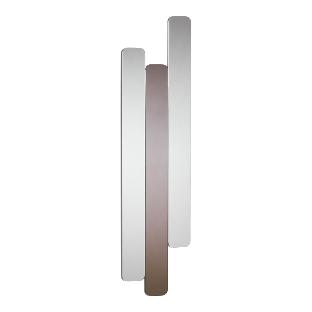 Abstract wall art featuring vertical stripes in light gray, dark gray, and soft beige. Modern and minimalist design.