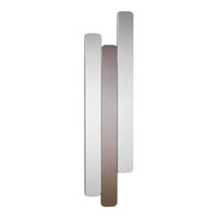 Abstract wall art featuring vertical stripes in light gray, dark gray, and soft beige. Modern and minimalist design.
