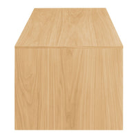 Natural light wood finish with subtle grain pattern, showcasing a warm, beige hue. Perfect for minimalist décor.