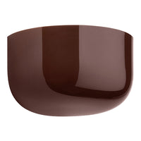 Glossy brown ceramic bowl with a smooth, contemporary shape and rich, deep color. Perfect for modern decor.