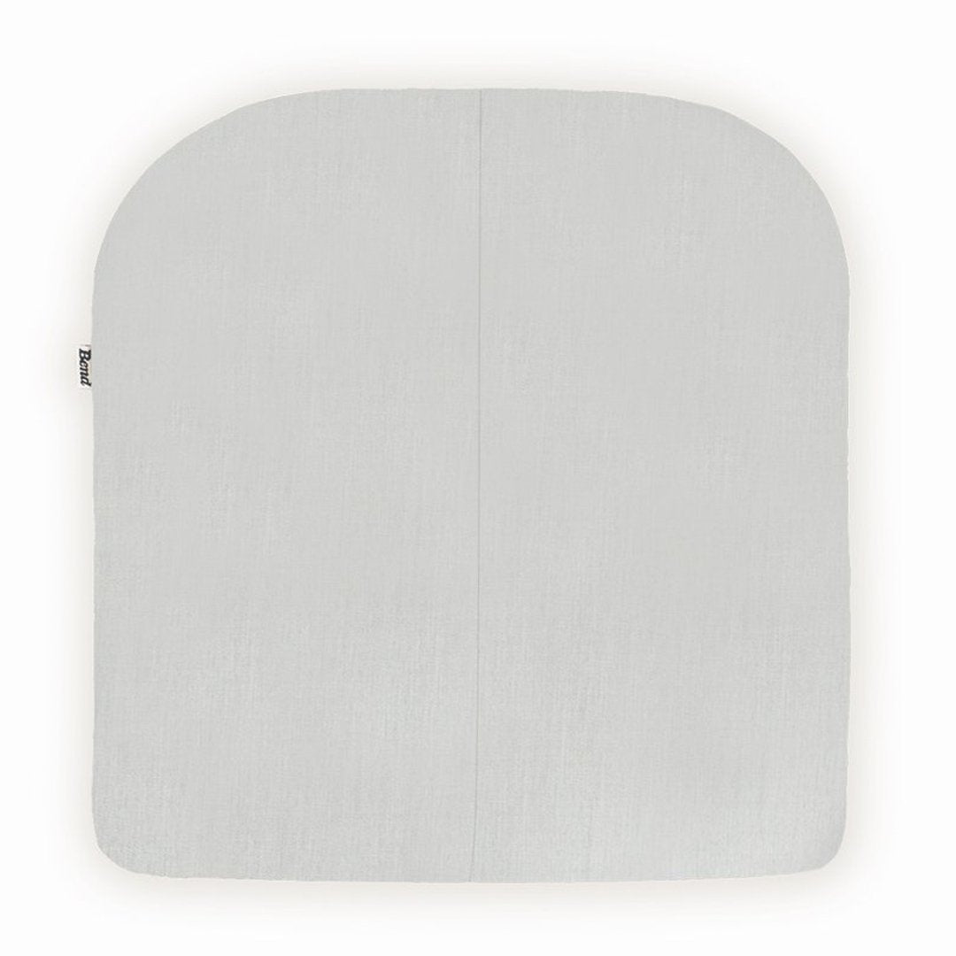 Gray textured accessories pouch with a smooth finish, featuring a modern and minimalist design.