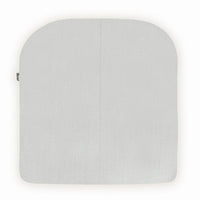 Gray textured accessories pouch with a smooth finish, featuring a modern and minimalist design.