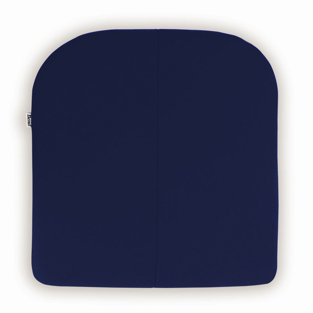 Navy blue laptop sleeve with a smooth, solid color design, no patterns or textures.