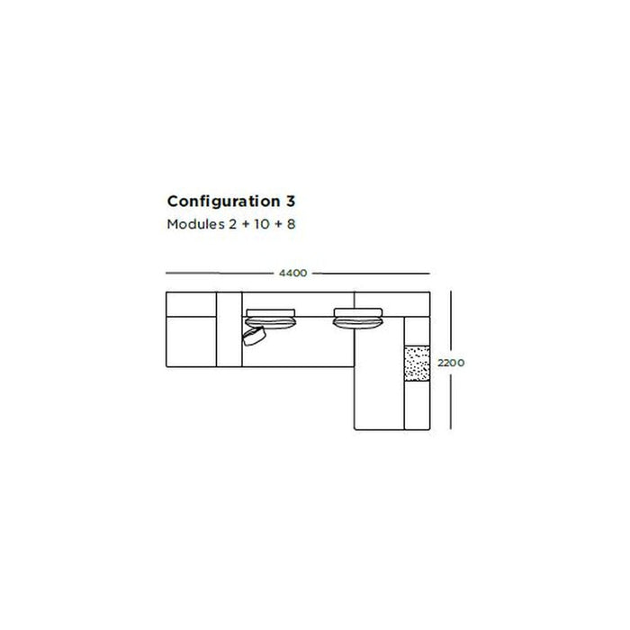 Cinder Block Pre-configured Sofa - Setup 3