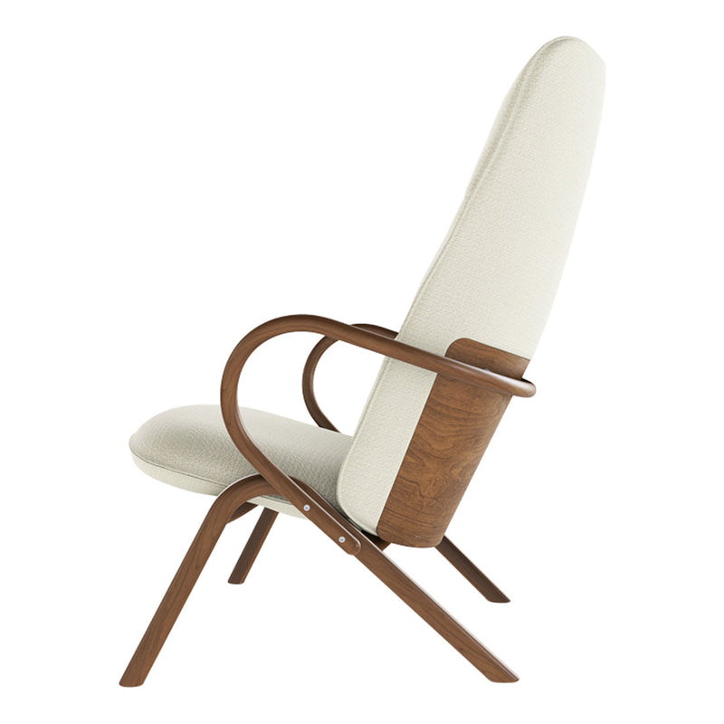 Cissy High-Back Lounge Chair - Beech Frame